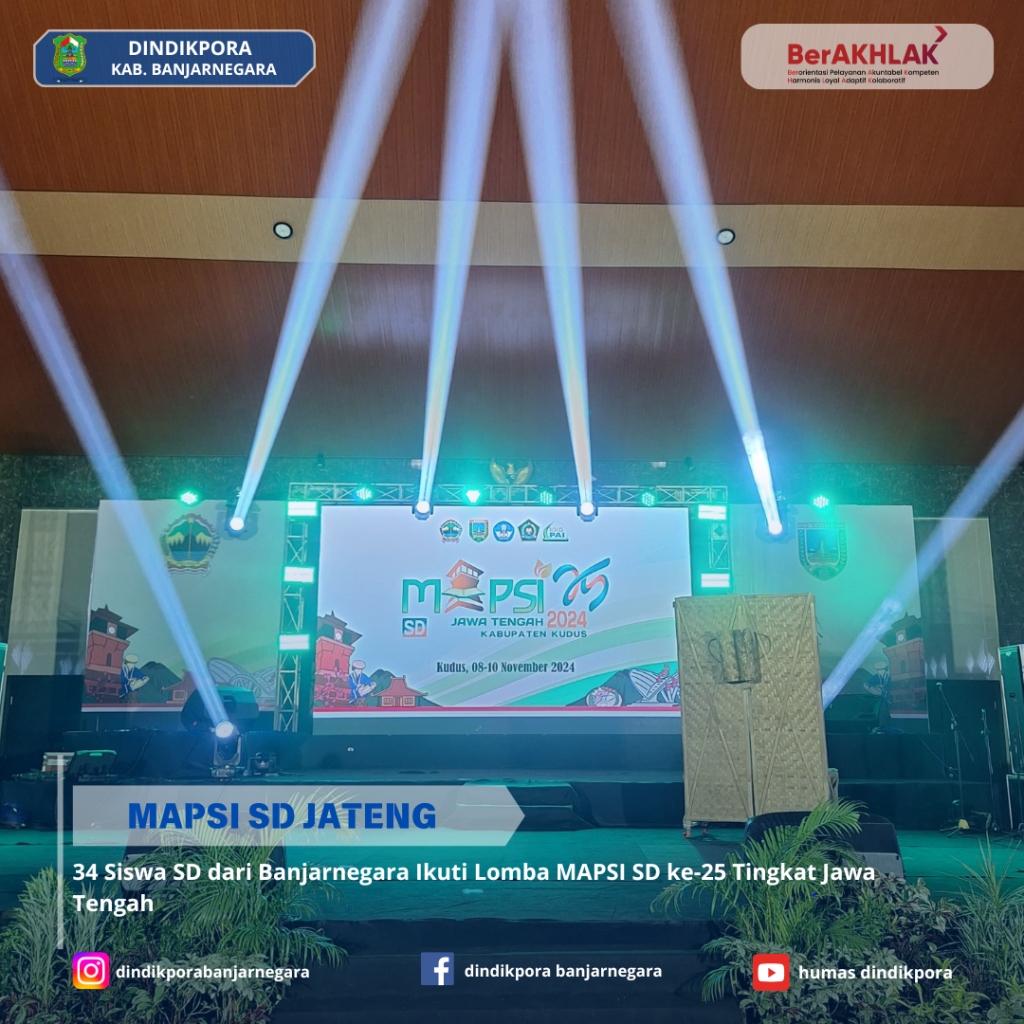 34 Siswa SD dari Banjarnegara Ikuti Lomba MAPSI SD ke-25 Tingkat Jawa Tengah