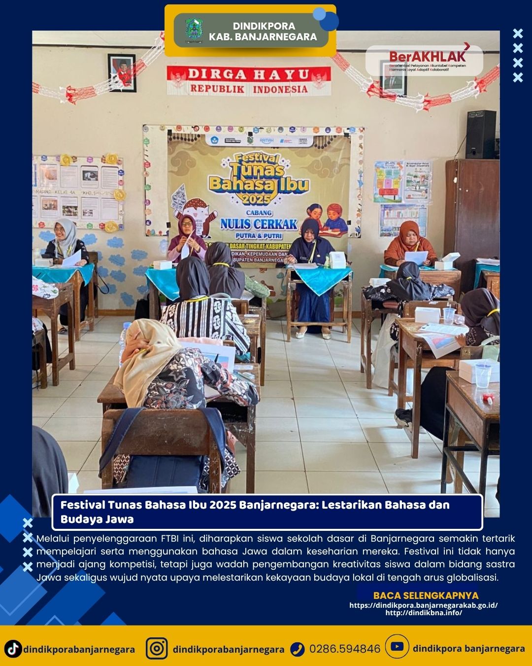 Featured image for Festival Tunas Bahasa Ibu 2025 Banjarnegara: Lestarikan Bahasa dan Budaya Jawa